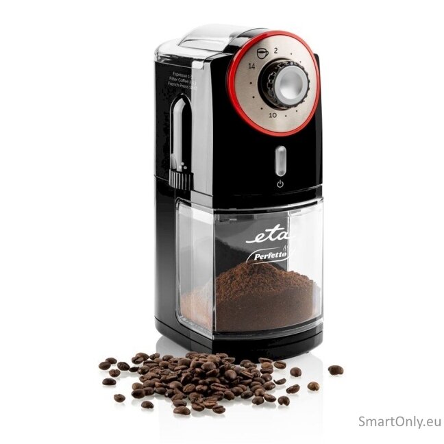 ETA | Grinder | Perfetto ETA006890000 | 100 W | Coffee beans capacity 200 g | Lid safety switch | Number of cups Up to 14 pc(s) | Black 4 ETA | Grinder | Perfetto ETA006890000 | 100 W | Coffee beans capacity 200 g | Lid safety switch | Number of cups Up to 14 pc(s) | Black 4