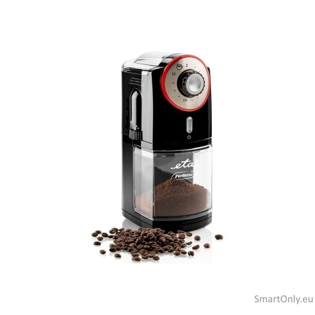 ETA | Grinder | Perfetto ETA006890000 | 100 W | Coffee beans capacity 200 g | Lid safety switch | Number of cups Up to 14 pc(s) | Black 5 ETA | Grinder | Perfetto ETA006890000 | 100 W | Coffee beans capacity 200 g | Lid safety switch | Number of cups Up to 14 pc(s) | Black 5