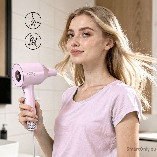 ETA Hair dryer | Fenité Pastels ETA831990000 | 1600 W | Number of temperature settings 3 | Ionic function | Light Pink | Diffuser nozzle 4 ETA Hair dryer | Fenité Pastels ETA831990000 | 1600 W | Number of temperature settings 3 | Ionic function | Light Pink | Diffuser nozzle 4