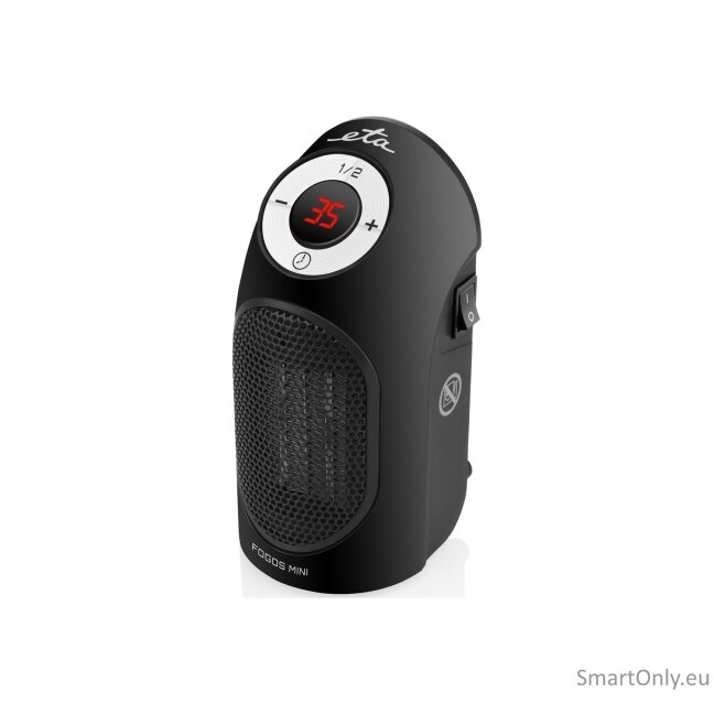 ETA | Heater | ETA162390000 Fogos mini | Fan heater | 400 W | Suitable for rooms up to 8 m² | Black | N/A ETA | Heater | ETA162390000 Fogos mini | Fan heater | 400 W | Suitable for rooms up to 8 m² | Black | N/A