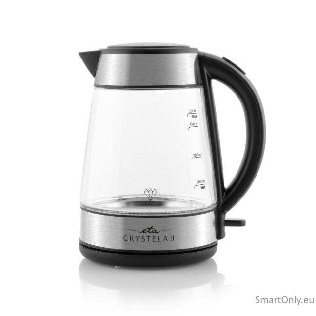 ETA Kettle | Crystela II 1154 90000 | 2200 W | Electric | 1.7 L | Glass | 360° rotational base | Glass 2 ETA Kettle | Crystela II 1154 90000 | 2200 W | Electric | 1.7 L | Glass | 360° rotational base | Glass 2