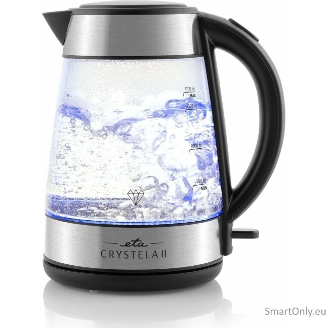 ETA Kettle | Crystela II 1154 90000 | 2200 W | Electric | 1.7 L | Glass | 360° rotational base | Glass