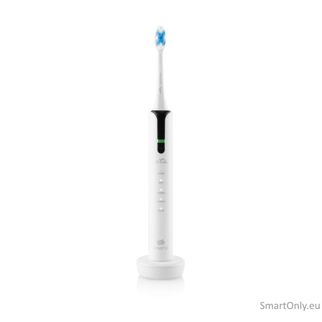 ETA Set of Electric Toothbrushes | ETA270990000 Sonetic | Rechargeable | For adults | Number of brush heads included 4 | Number of teeth brushing modes 5 | Black/White 1 ETA Set of Electric Toothbrushes | ETA270990000 Sonetic | Rechargeable | For adults | Number of brush heads included 4 | Number of teeth brushing modes 5 | Black/White 1