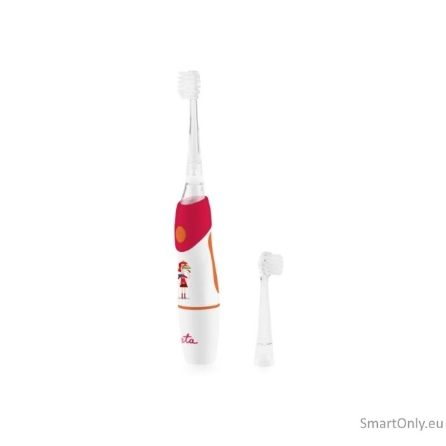 ETA Toothbrush | Sonetic ETA071090030 | Battery operated | For kids | Number of brush heads included 2 | Number of teeth brushing modes 1 | Red/White ETA Toothbrush | Sonetic ETA071090030 | Battery operated | For kids | Number of brush heads included 2 | Number of teeth brushing modes 1 | Red/White