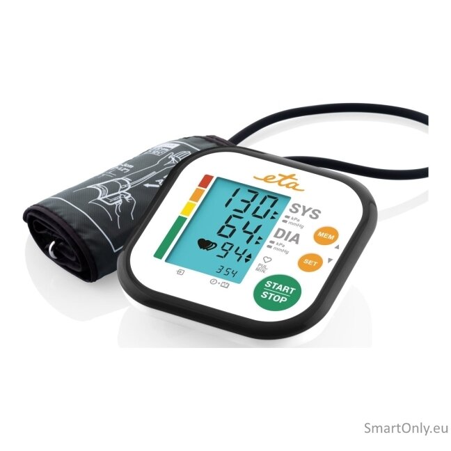 ETA Upper Arm Blood Pressure Monitor ETA229790000 Memory function, Number of users 2 user(s) 5 ETA Upper Arm Blood Pressure Monitor ETA229790000 Memory function, Number of users 2 user(s) 5
