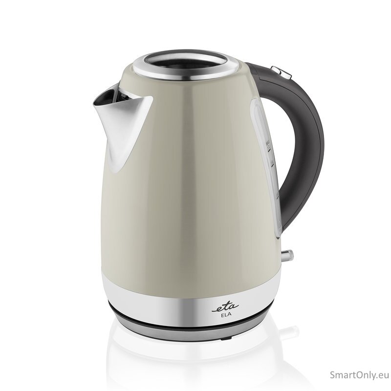 ETA | Kettle | ELA ETA859890070 | Standard | 2100 W | 1.7 L | Stainless steel | 360° rotational base | Cream ETA | Kettle | ELA ETA859890070 | Standard | 2100 W | 1.7 L | Stainless steel | 360° rotational base | Cream