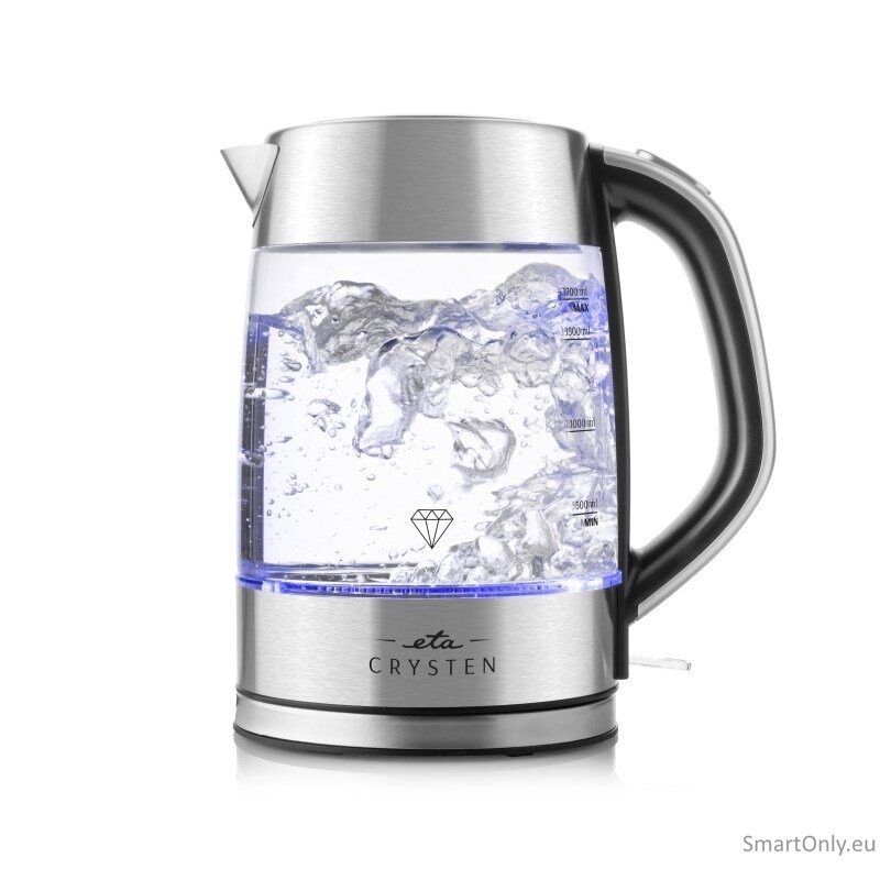 ETA Kettle | ETA415490000 Crysten | Electric | 2100 W | 1.7 L | Glass | 360° rotational base | Glass 1 ETA Kettle | ETA415490000 Crysten | Electric | 2100 W | 1.7 L | Glass | 360° rotational base | Glass 1