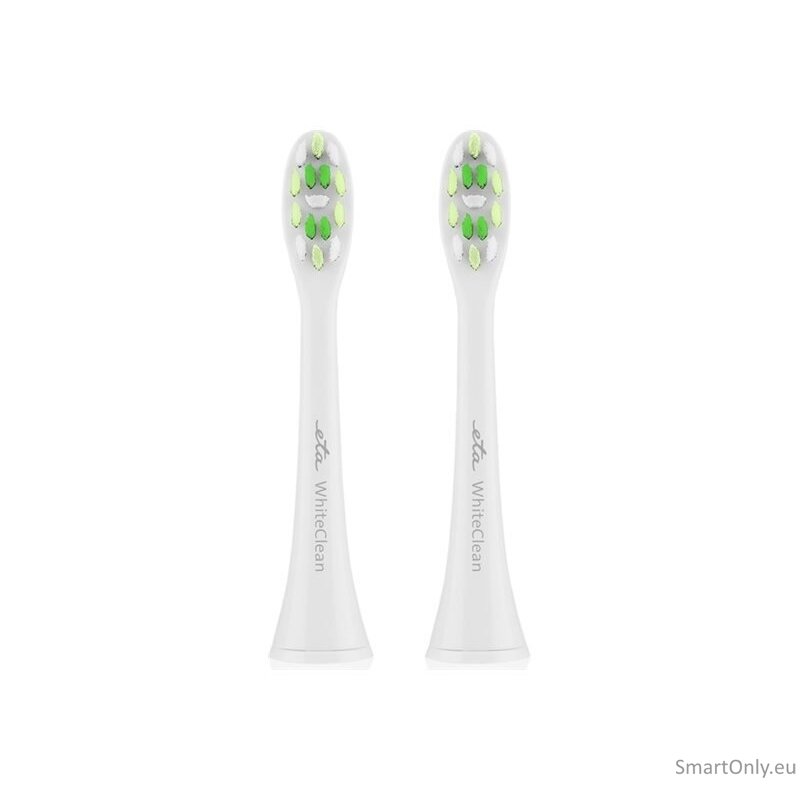ETA Toothbrush replacement WhiteClean ETA070790400 Heads, For adults, Number of brush heads included 2, White 1 ETA Toothbrush replacement WhiteClean ETA070790400 Heads, For adults, Number of brush heads included 2, White 1