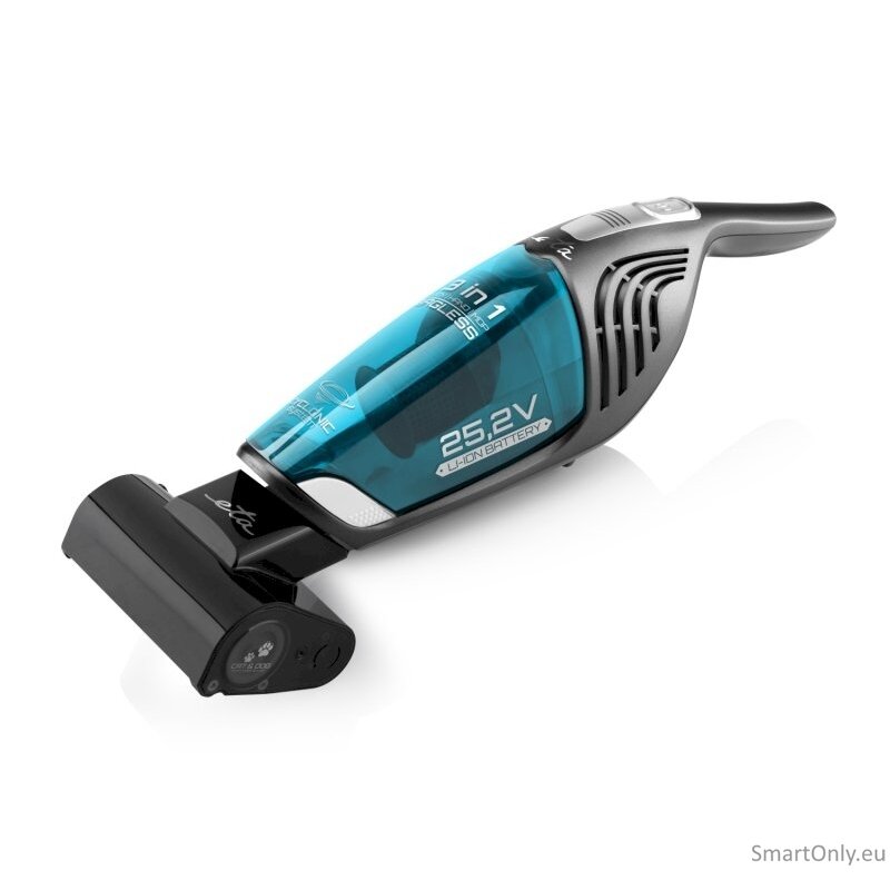 ETA Vacuum Cleaner ETA845390000 Moneto II Aqua Plus Cordless operating Handstick 2in1 Washing function 25.2 V N/A W Operating time (max) 50 min Grey/Blue 5 ETA Vacuum Cleaner ETA845390000 Moneto II Aqua Plus Cordless operating Handstick 2in1 Washing function 25.2 V N/A W Operating time (max) 50 min Grey/Blue 5