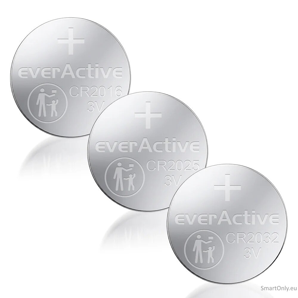 EverActive ličio baterijų rinkinys 4 x CR2032 2 x CR2025 2 x CR2016 3 EverActive ličio baterijų rinkinys 4 x CR2032 2 x CR2025 2 x CR2016 3