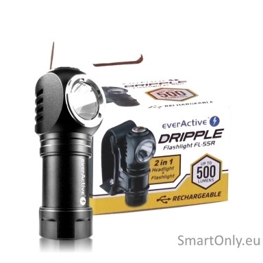 everActive Dripple Flashlight FL-55R žibintuvėlis everActive Dripple Flashlight FL-55R žibintuvėlis