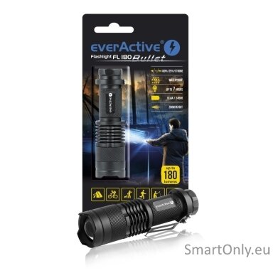 everActive Flashlight FL180 Bullet prožektorius