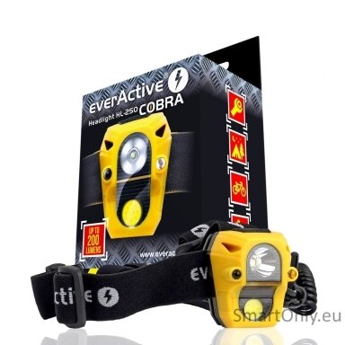 everActive Headlight HL-250 COBRA žibintas ant galvos everActive Headlight HL-250 COBRA žibintas ant galvos