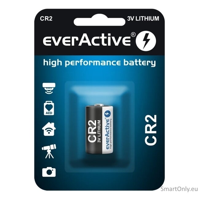 everActive CR2 ličio baterija 1 vnt. everActive CR2 ličio baterija 1 vnt.