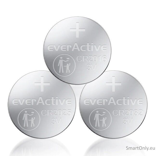 EverActive ličio baterijų rinkinys 4 x CR2032 2 x CR2025 2 x CR2016 2 EverActive ličio baterijų rinkinys 4 x CR2032 2 x CR2025 2 x CR2016 2