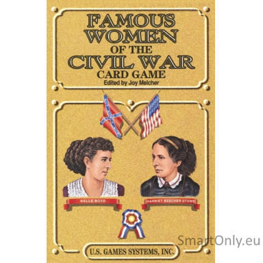 Famous Women of the Civil War žaidimo kortos Famous Women of the Civil War žaidimo kortos