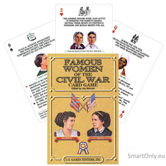 Famous Women of the Civil War žaidimo kortos