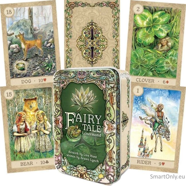 Fairy Tale Lenormand skardinėje dėžutėje US Games Systems Fairy Tale Lenormand skardinėje dėžutėje US Games Systems