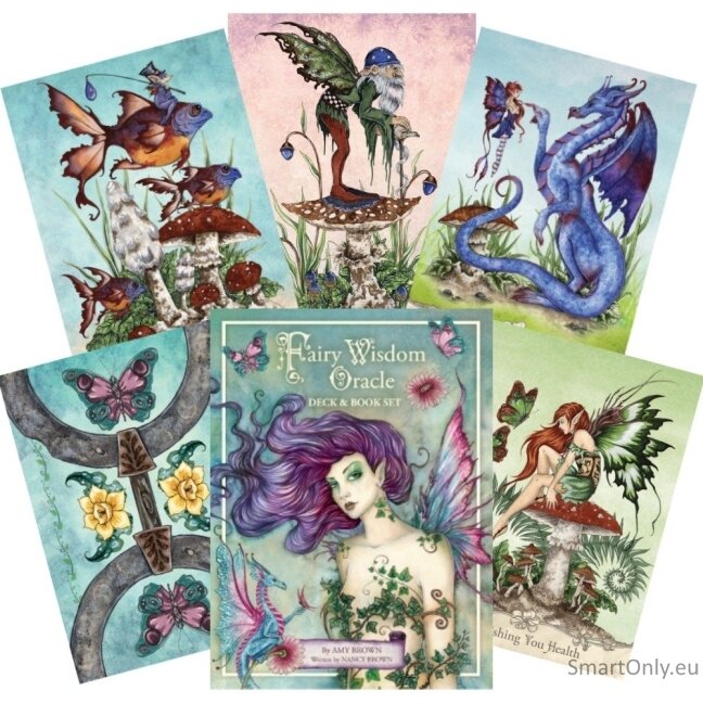 Fairy Wisdom Oracle kortos ir knyga US Games Systems Fairy Wisdom Oracle kortos ir knyga US Games Systems