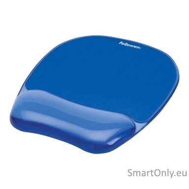 Fellowes | Mouse pad with wrist support CRYSTAL | Mouse pad with wrist pillow | 230 x 202 x 32 mm | Blue Fellowes | Mouse pad with wrist support CRYSTAL | Mouse pad with wrist pillow | 230 x 202 x 32 mm | Blue