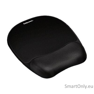 Fellowes | Mouse pad with wrist pillow | 202 x 235 x 25.4 mm | Black Fellowes | Mouse pad with wrist pillow | 202 x 235 x 25.4 mm | Black