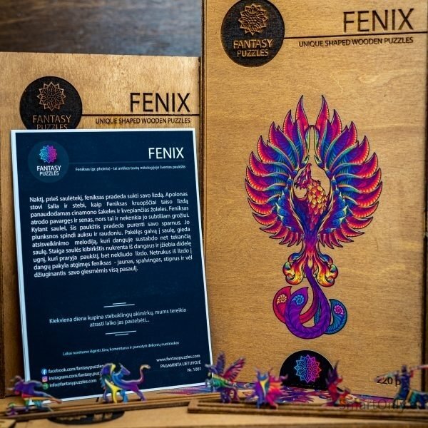 Fenix Dėlionė Iš Medžio L Dydis (240 detalių) Fantasy Puzzles 10 Fenix Dėlionė Iš Medžio L Dydis (240 detalių) Fantasy Puzzles 10
