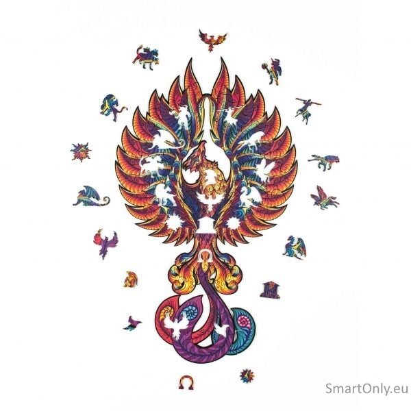 Fenix Dėlionė Iš Medžio M Dydis (130 detalių) Fantasy Puzzles 7 Fenix Dėlionė Iš Medžio M Dydis (130 detalių) Fantasy Puzzles 7