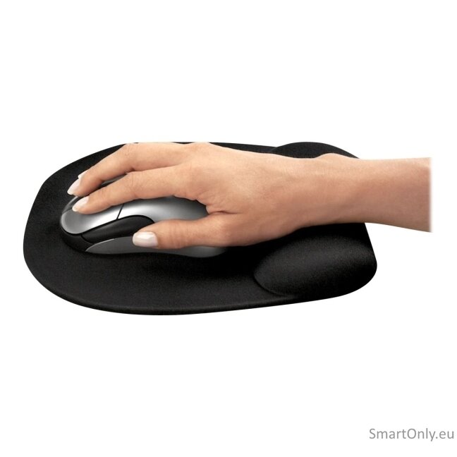 Fellowes | Mouse pad with wrist pillow | 202 x 235 x 25.4 mm | Black 2 Fellowes | Mouse pad with wrist pillow | 202 x 235 x 25.4 mm | Black 2