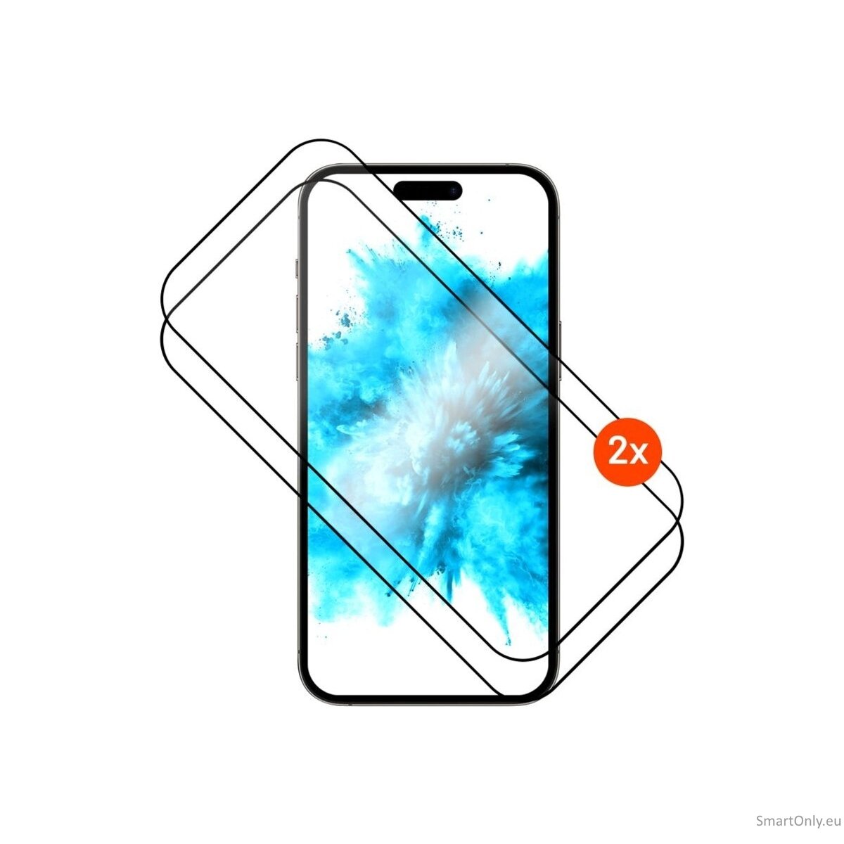 FIXED Full Cover 2,5D Tempered Glass with applicator for Apple iPhone 17 Pro, 2 pcs, black 5