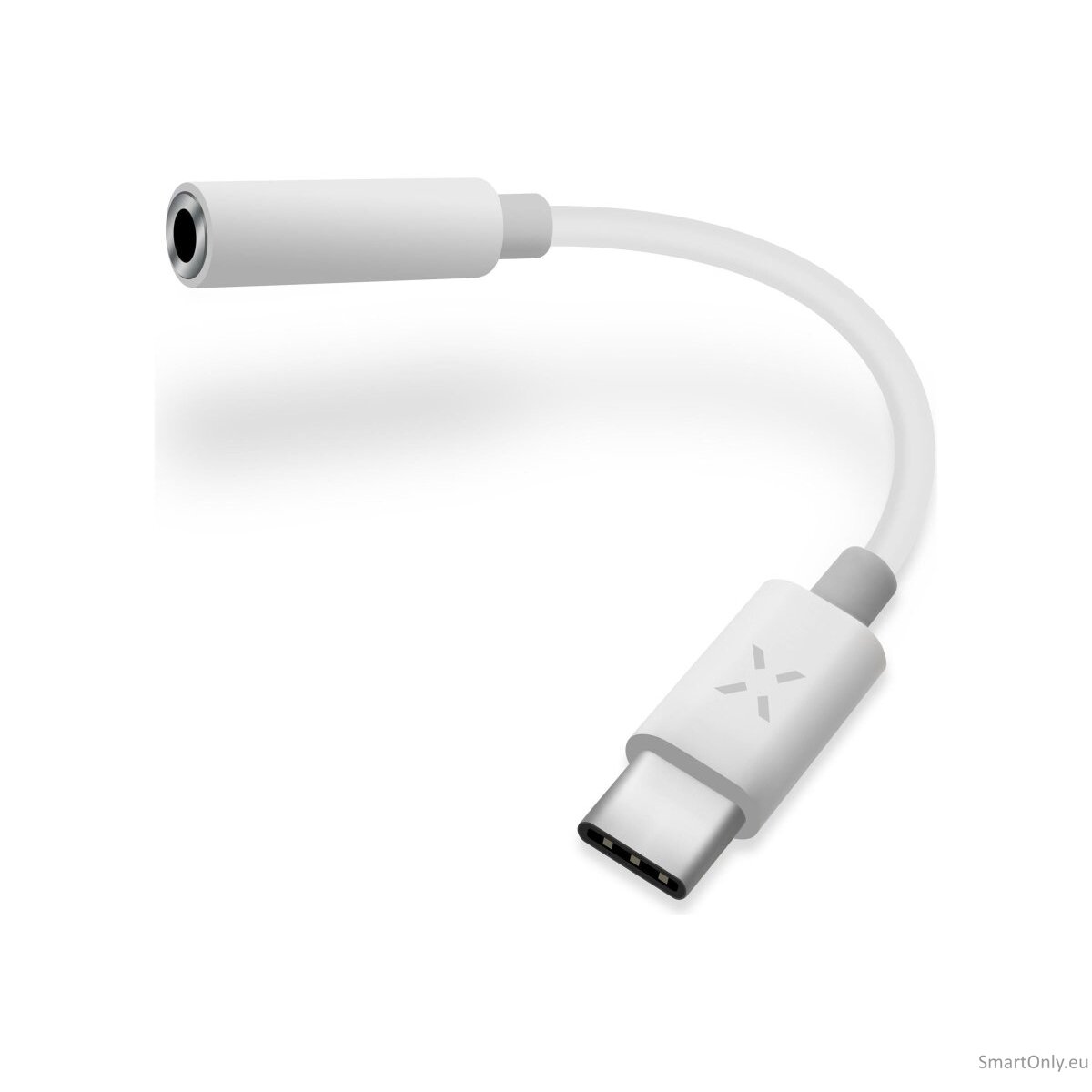 FIXED Link AdapterUSB-C/3.5mm jack, White FIXED Link AdapterUSB-C/3.5mm jack, White
