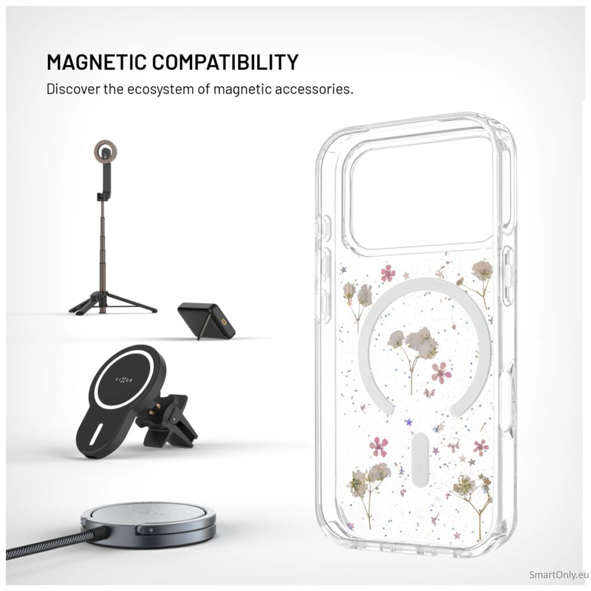 FIXED MagBloom for Apple iPhone 17 Pro, Blush Plum 2 FIXED MagBloom for Apple iPhone 17 Pro, Blush Plum 2
