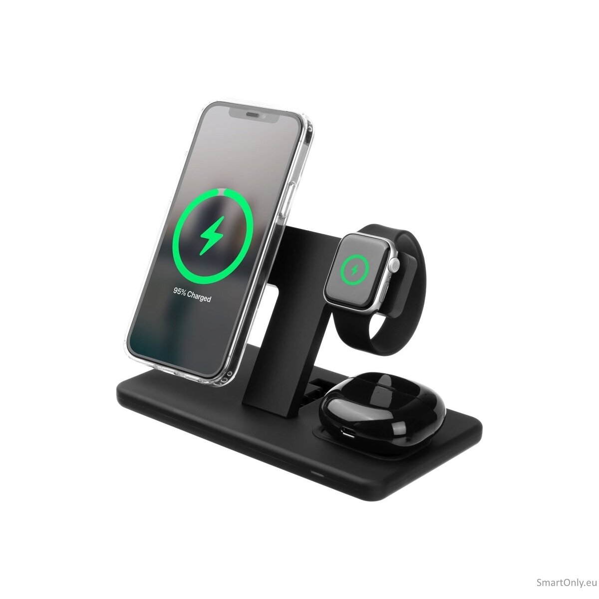 Fixed | MagPowerstation 3-in-1 wireless charging stand with MagSafe mount support | FIXMPOS-BK 1