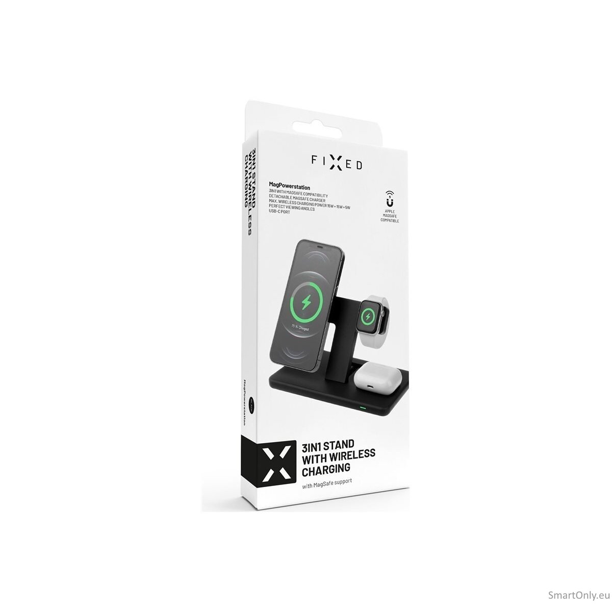 Fixed | MagPowerstation 3-in-1 wireless charging stand with MagSafe mount support | FIXMPOS-BK 7