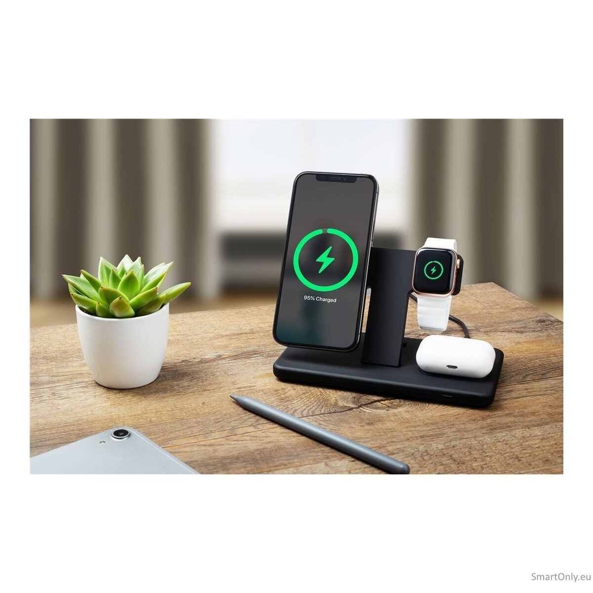 Fixed | MagPowerstation 3-in-1 wireless charging stand with MagSafe mount support | FIXMPOS-BK 9 Fixed | MagPowerstation 3-in-1 wireless charging stand with MagSafe mount support | FIXMPOS-BK 9