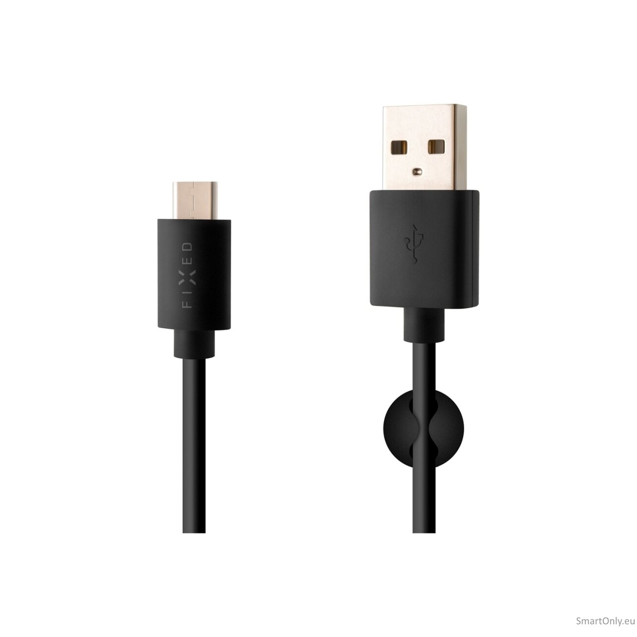 Fixed | Data And Charging Cable With USB/USB-C Connectors | Black Fixed | Data And Charging Cable With USB/USB-C Connectors | Black