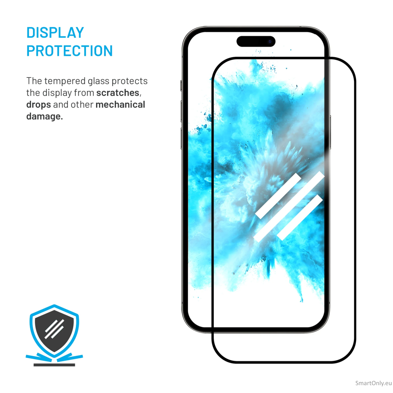 FIXED Full Cover 2,5D Tempered Glass with applicator for Samsung Galaxy A27 5G, 2 pcs, black 4