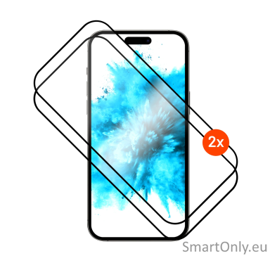 FIXED Full Cover 2,5D Tempered Glass with applicator for Samsung Galaxy A37 5G, 2 pcs, black