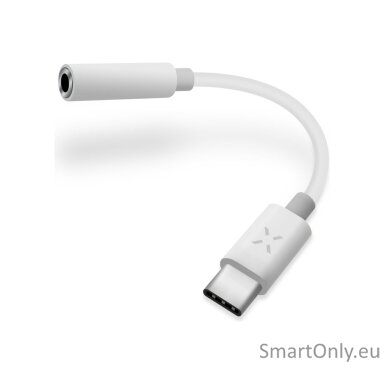 FIXED Link AdapterUSB-C/3.5mm jack, White