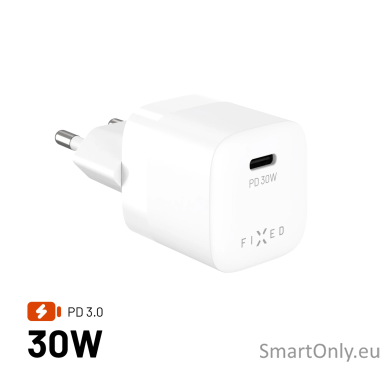 Fixed Mini USB-C GaN Charger 30W