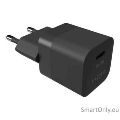 FIXED Mini USB-C Travel Charger 25W, Black