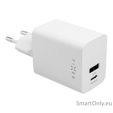 Fixed Mini USB-C/USB Travel Charger 45W | FIXC45M-CU-WH Fixed Mini USB-C/USB Travel Charger 45W | FIXC45M-CU-WH