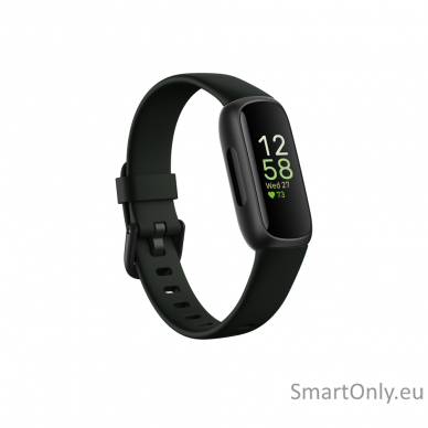 Fitbit Fitness Tracker Inspire 3 Fitness tracker, Touchscreen, Heart rate monitor, Activity monitoring 24/7, Waterproof, Bluetooth, Black/Midnight Zen