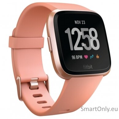 Fitbit Versa NFC Peach išmanusis laikrodis rožinė