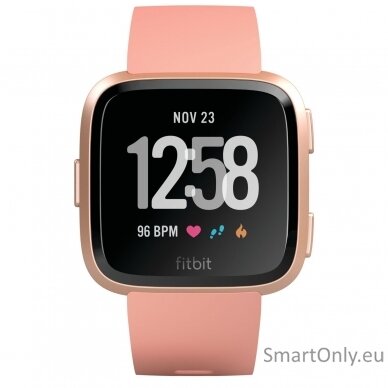 Fitbit Versa NFC Peach išmanusis laikrodis rožinė 2