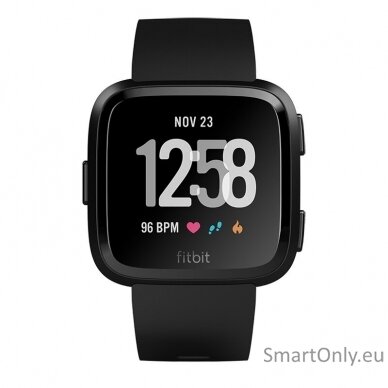 Fitbit Versa NFC Smartwatch Black 1