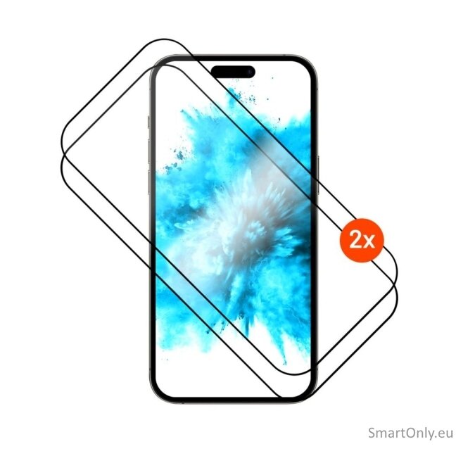 FIXED Full Cover 2,5D Tempered Glass with applicator for Apple iPhone 17 Pro, 2 pcs, black FIXED Full Cover 2,5D Tempered Glass with applicator for Apple iPhone 17 Pro, 2 pcs, black