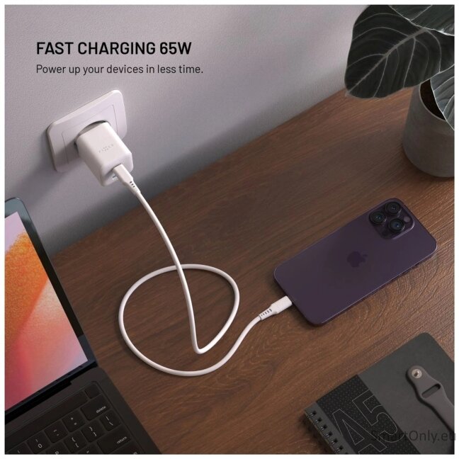 Fixed Mini 2x USB-C and USB GaN Charger 65W 2 Fixed Mini 2x USB-C and USB GaN Charger 65W 2