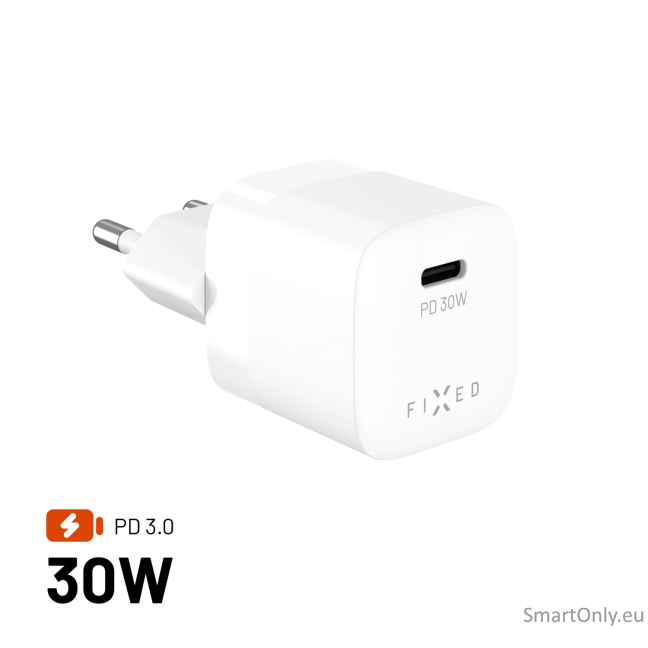 Fixed Mini USB-C GaN Charger 30W Fixed Mini USB-C GaN Charger 30W