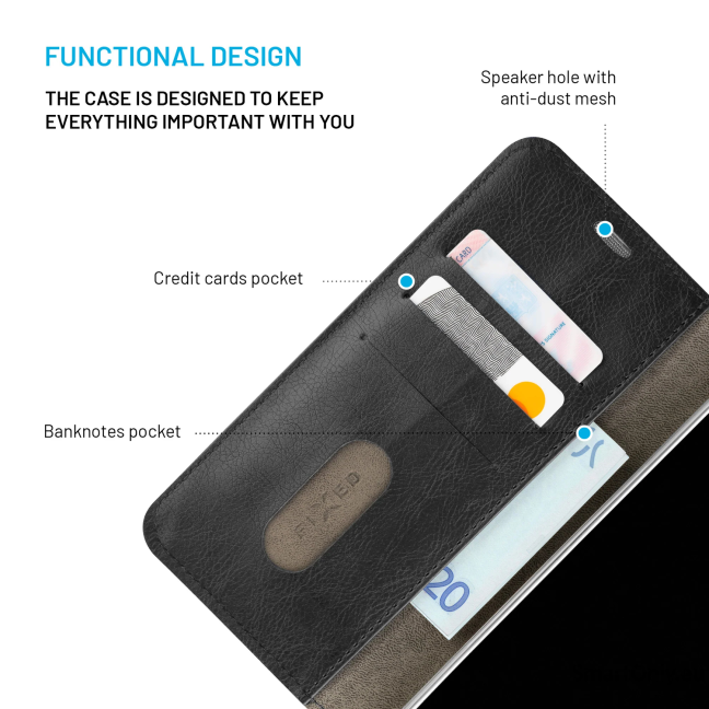 Fixed Opus | Book Case | Xiaomi | 17 Ultra | Synthetic leather | Black 1