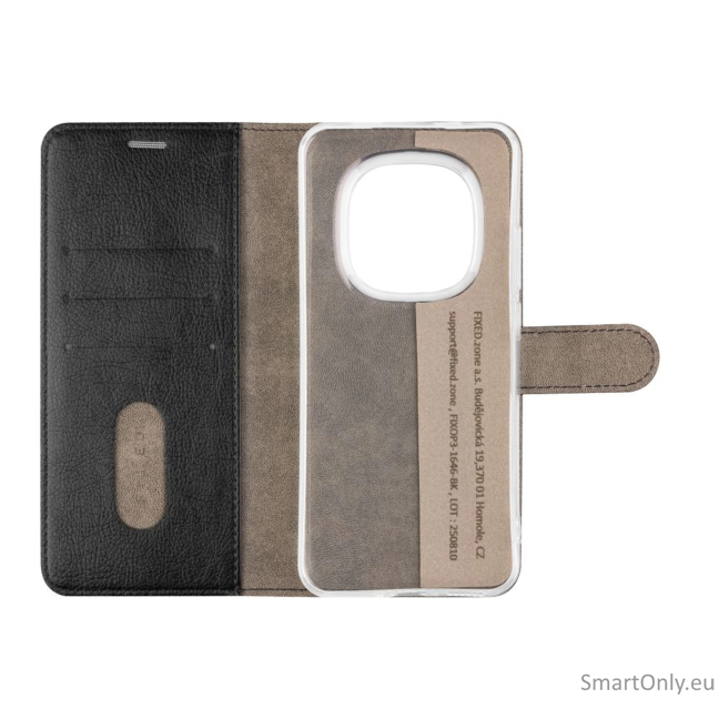 Fixed Opus | Book Case | Xiaomi | Redmi Note 15 Pro 5G | Leather | Black 1